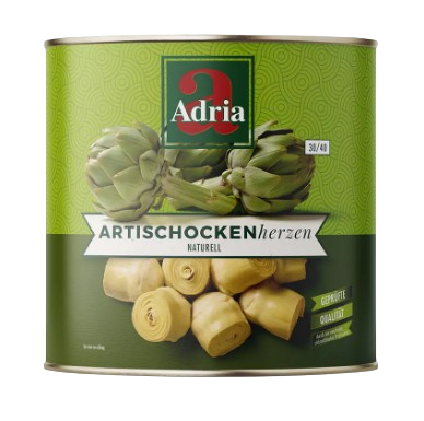 Adria-Artischokenherzen, Naturell, 30/40