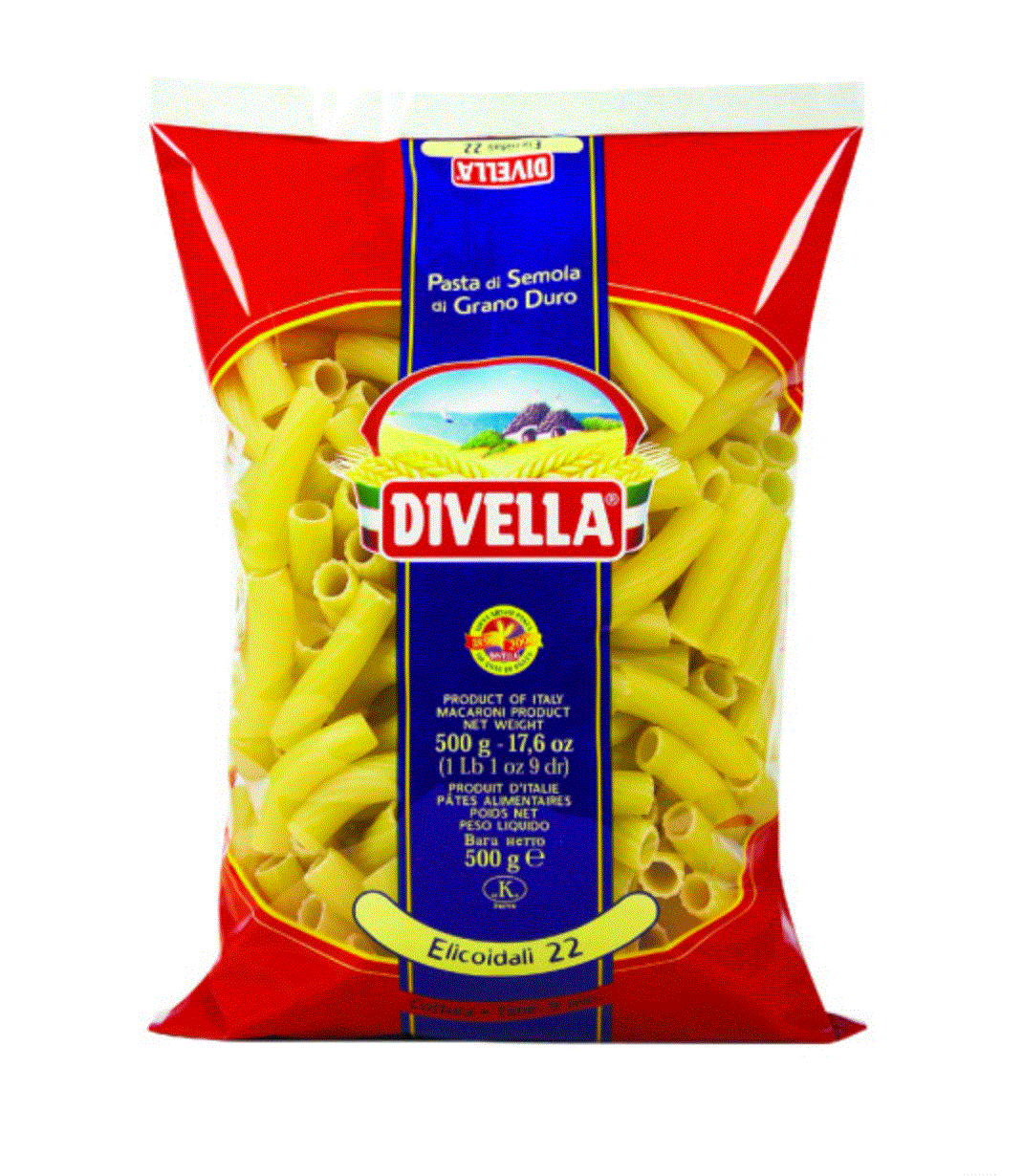 Divella Rigatoni Elicoidali Pasta 500g