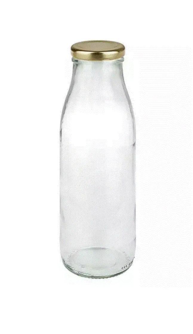 Mango Lassi Glasflasche 500 ml +Gold Deckel 245st. Karton