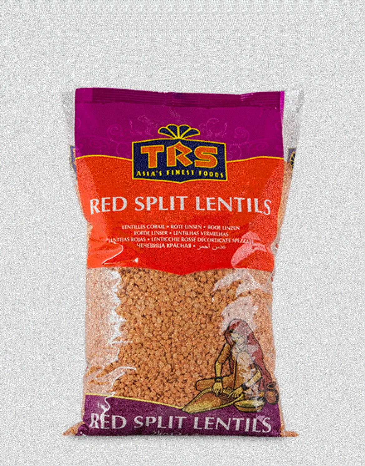 TRS Red Lentils (Masoor Dal) 2kg Pack