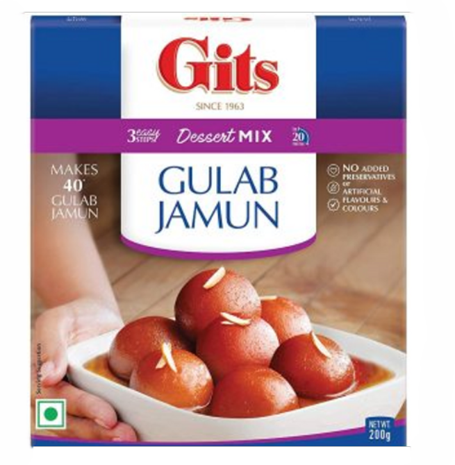 Gits Instant Gulab Jamun Dessert Mix, 200g