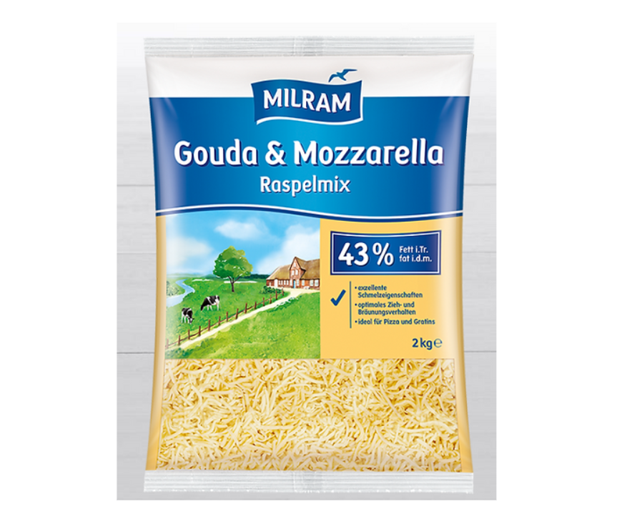 Milram Cheese Gouda Mozzarella – 43% /kg price