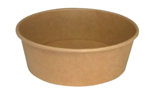Salatschale (Bio-Design) Salatbowl braun, 750ml, (160 Stück+Deckel)/Karton